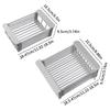 Kitchen Dish Drying Rack Stainless Steel Adjustable Drainer Rack Fruits Vegetable Kitchen Organizer Sink Cleaning Basket Tool