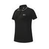 Golf Series Simple Classic Sports Casual Comfortable Knitted Short Sleeve Polo Shirt Women Tops Deep-Black A11W625112FBK