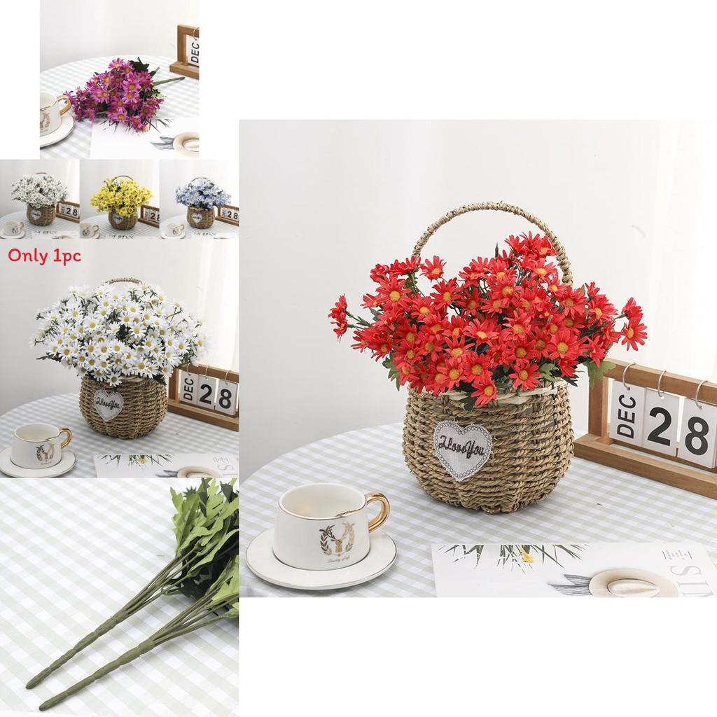 Artificial Silk Chrysanthemum Bouquet For Wedding Decor Home Office Styling