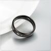 Titanium Steel Electrocardiogram Ring Korean Version Couple Ring Tail