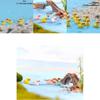 Adorable 5 Colors Mini Colorful Duck Resin Ornaments For Charming Micro Landscapes