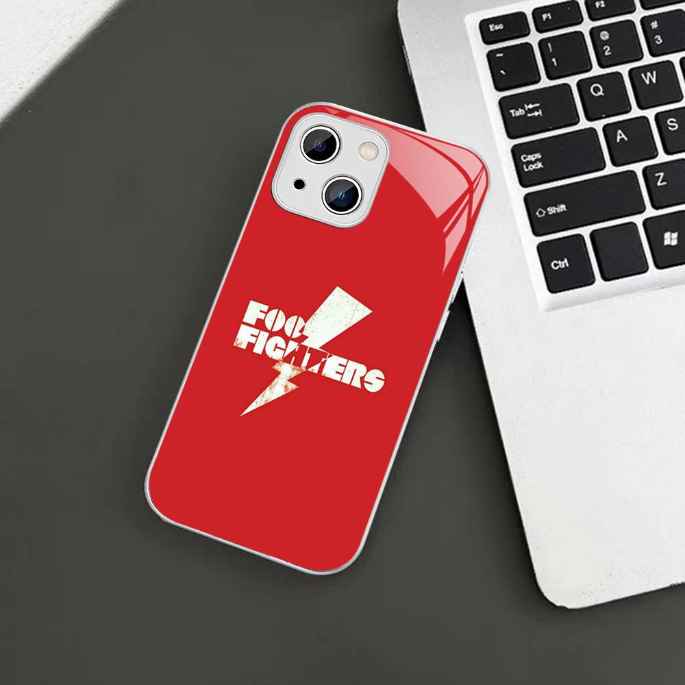 

F-Foo F-Fighters Band Tempered Glass For Iphone 14 13 12 11 Pro Mini XS MAX 14Plus X XS XR Cover iphone 13 mini