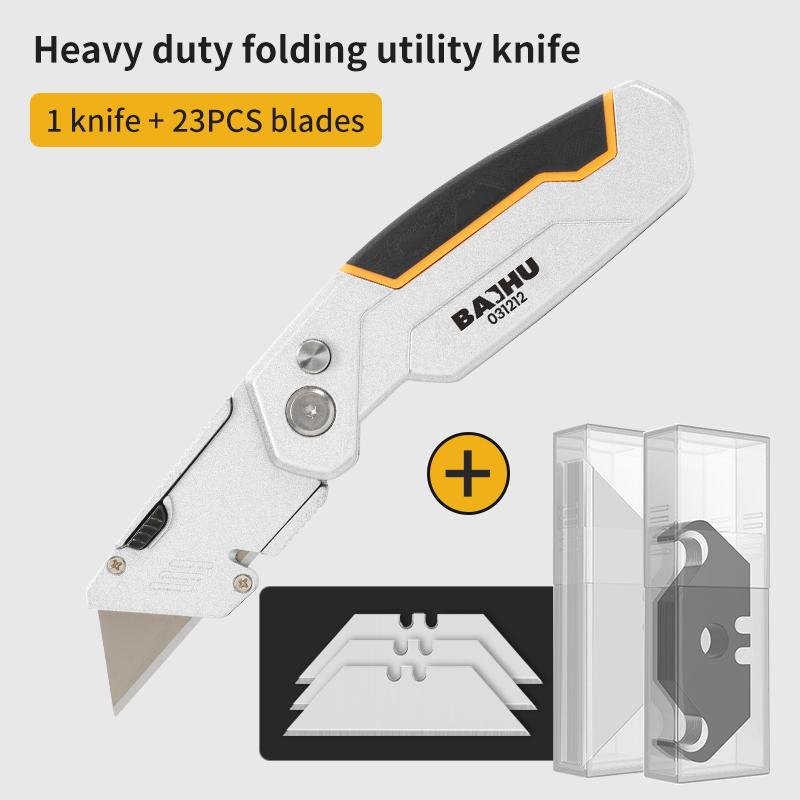 Multifunktions-Universalmesser Tragbares Tapeziermesser Faltbares scharfes Hochleistungsstahlmesser Professionelles Elektrikermesser