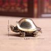 Retro Brass Feng Shui Turtle Bronze Figurines Miniatures Crafts Desktop Ornaments Home Decoration Accessories