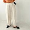 Japanese Spring and Summer Casual Pants Women's Simple Casual Solid Color All-match Bloomers Wide-leg Pants Trousers
