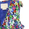Kate Spade Silk Blend Floral No Sleeve V Neck One Piece 8 Navy Women Used