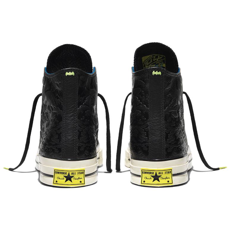 DC Comics x Converse Chuck Taylor All Star 70 Hi Batman Unisex Sneakers Black Spray-Paint-Blue Egret 155358C