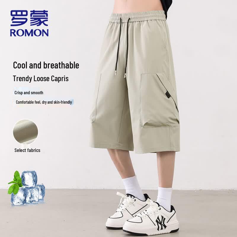 ROMON Men s Cooling Quick-Dry Cropped Pants 8XL