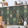 24pcs/set Self-Adhesive Kitchen Wallpaper Mandala Wall Decoration Sticker Bathroom Tile Stickers