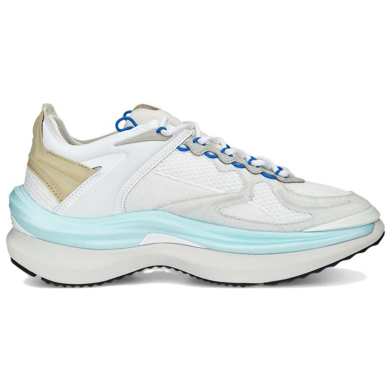 Puma Valiant Nitro Unnatural Unisex Low Top Running Shoes White Grey Blue 386718-01