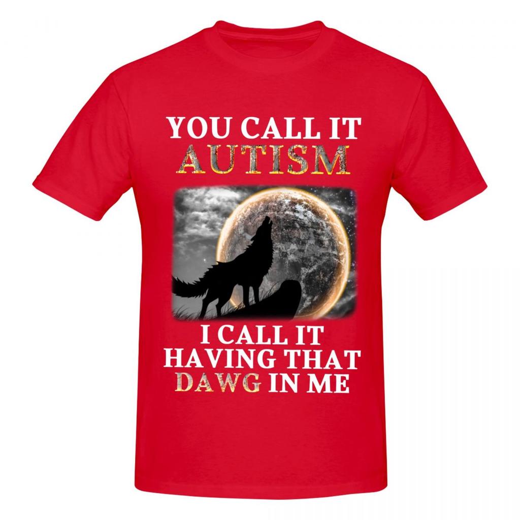 Maglietta Meme Unisex Lo Chiami Autismo Io Lo Chiamo Avere Quel Cane Dentro di Me Vintage Oversize Cotone Girocollo Manica Lunga Maglietta Unisex
