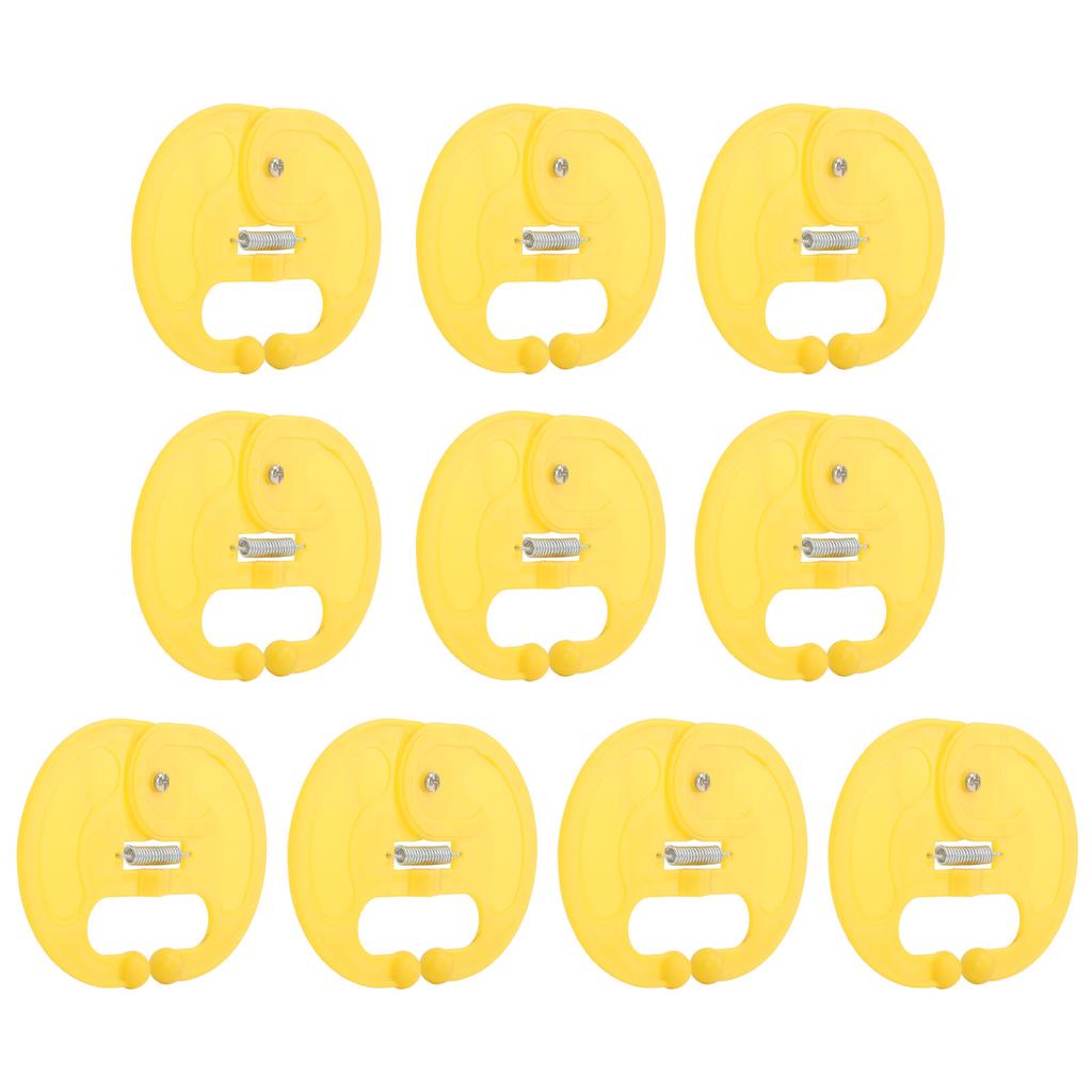 10 Pcs Calf Weaner Spring Lock High Tensile Strength Lengthened Widened PP Calf Nose Thorn Milk