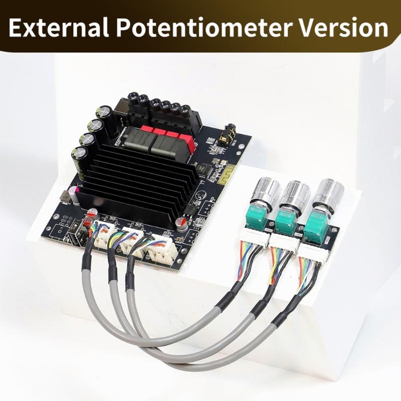 T1002P 100W x2 Digital Amplifier Board TPA3221 and 3116 Powerful Output And Bass Treble Adjustment For Home Theater