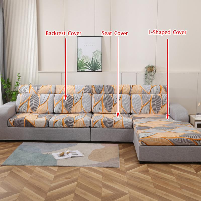 Elastic Sofa Seat Cover For Living Room Soft Couch Cover Full Wrap Backrest Cover Cushion Cover