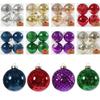 Stylish Ball Ornaments for Christmas Tree Decor 4PCS 10cm for Party