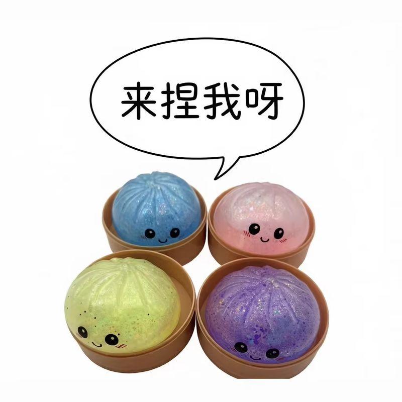 Cartoon Squishy Plasticity Buns Toys Transparency Squeeze Toy Relieve Stress Funny Anti-Stress Sensory Toy Adult Trendy Toy Gift