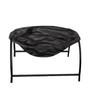 Elevated Cat Hammock Bed Comfortable Breathable Removable Raised Standing Pet Sleeping Bed for Home Black