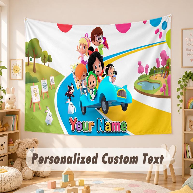 Custom Name Text Tapestry,Cleo & Cuquín Boho Wall Hanging, Decorative Backdrop Tapestry For Room