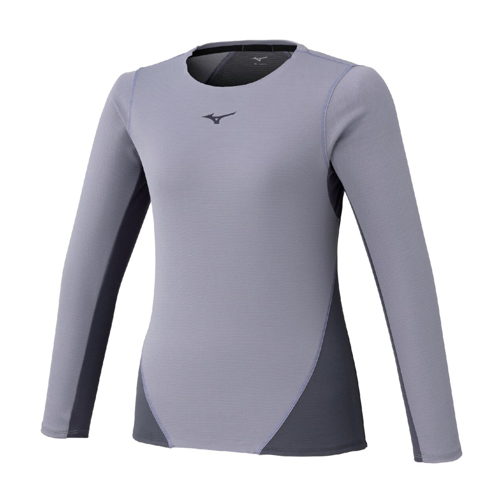 

Mizuno Women s Thermal Charge Breath Thermo Shirt (Long Sleeve) for Sports and Running, J2MAC703, Quicksilver