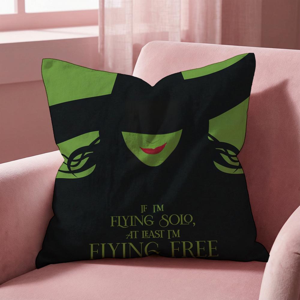 Movie W-Wickeds Cushion Cover Multi-Scene Pillow Cover for Home & Car - Reversible, Soft & Durable for Daily Use