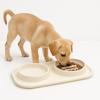 Anti-knockover Double Slow Feeder Bowl Food-grade Puppy Slow Eating Bowl  Small Medium Breed Dogs