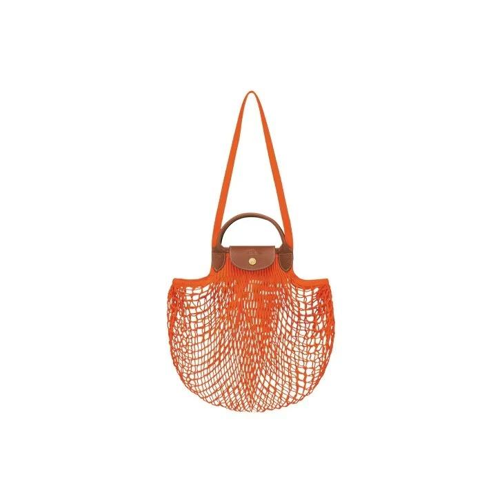 

Longchamp Le Pliage Filet 38 Tote Bag Women Shoulder Bag Orange 10121HVH217 Shopping Bag Set(Basic Set+Shopping Bag)