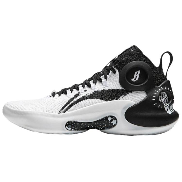 

BILLIONAIRE BOYS CLUB x LiNing Charming ULTRA Противоскользящие Износостойкие Полувысокие Баскетбольные Кроссовки Мужские Черно-белые 43