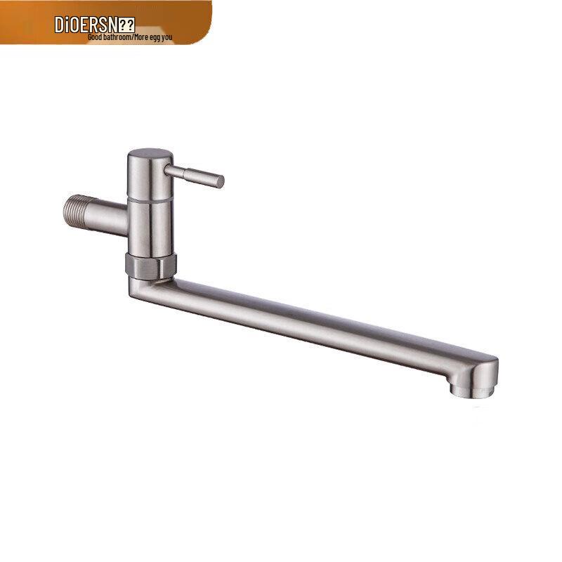 304 Stainless Steel Wall-Mounted Swivel Faucet