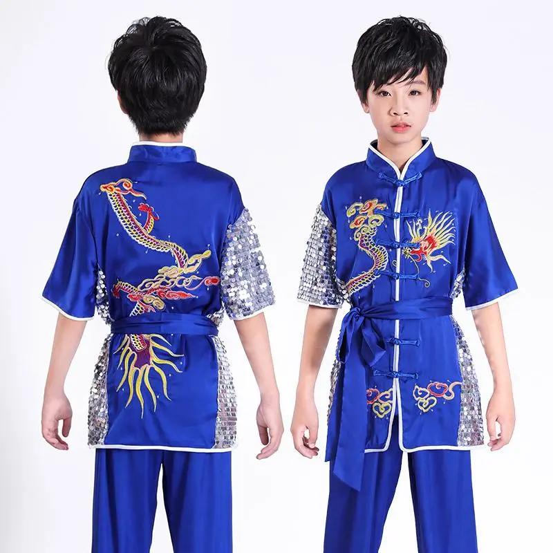 Martial Arts Costumes Children's Practice Clothes Performance Costumes Youth Training Clothes Changquan Costumes Competition Kung Fu Costumes