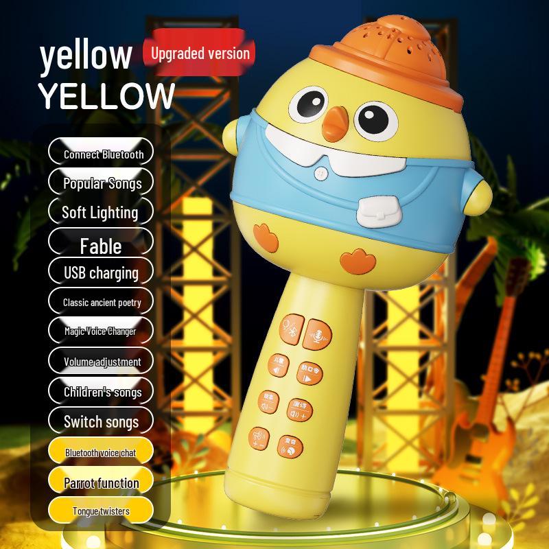 Bluetooth-Karaoke-Mikrofon und -Lautsprecher: Früherziehungsspielzeug für Kinder