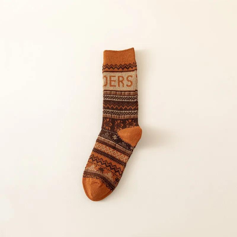 Winter Coral Fleece Cartoon Calf Socks Thickened Long Tube Warm Knee Floor Socks