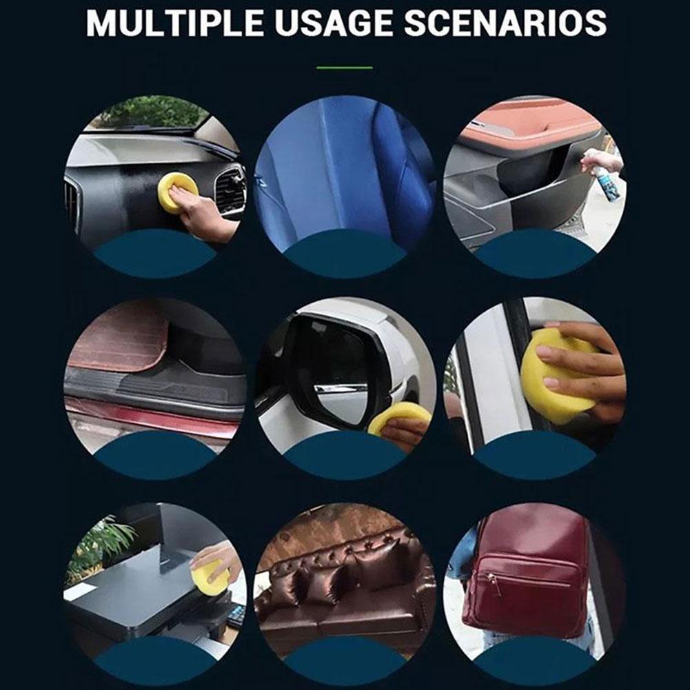 Car Plastic Restorer Coating Agent Auto Plastic Rubber Exterior Repair Clean Refresh Restoration Agent Black Shine Seal Brighten