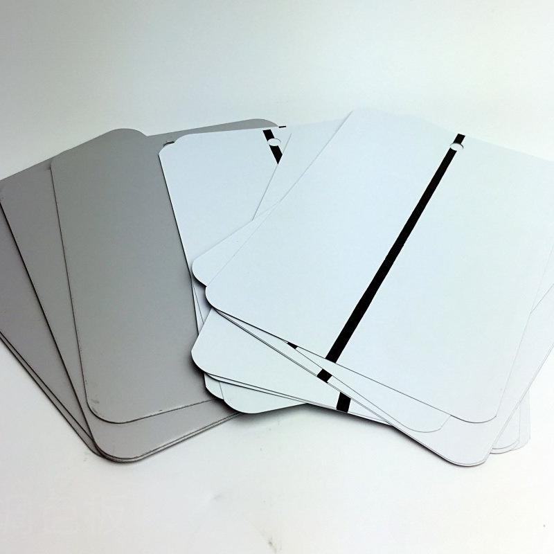 

Aluminum Spray Paint Color Testing Board Sample White with Black Line