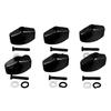12PCS Plastic Guitar Tuning Pegs Black Guitar Machine Heads Guitar Tuning Keys  For Acoustic Guitar
