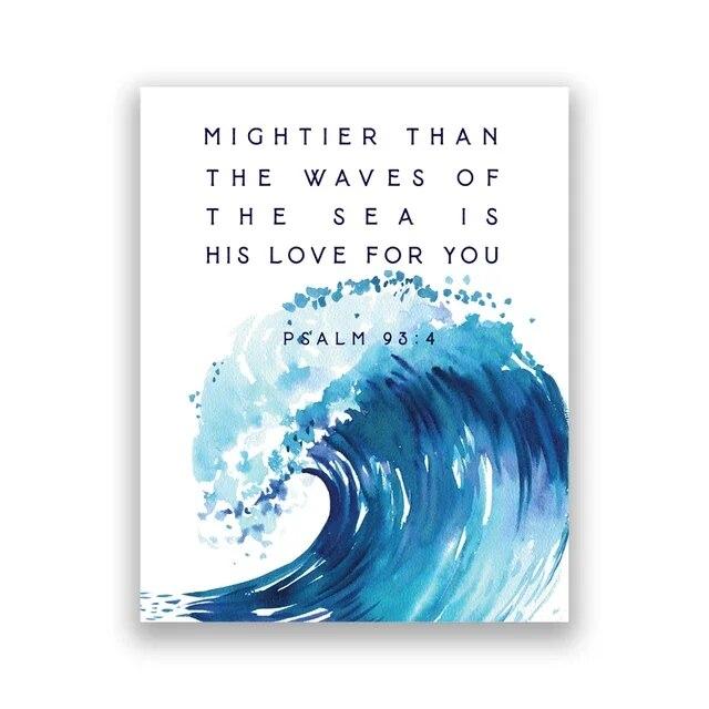 Christian zdjęcia ścienny Psalm 121 werset biblijny cytat na płótnie malarstwo pismo święte wydruki artystyczne prezent chrzest wiara plakat dekoracyjny