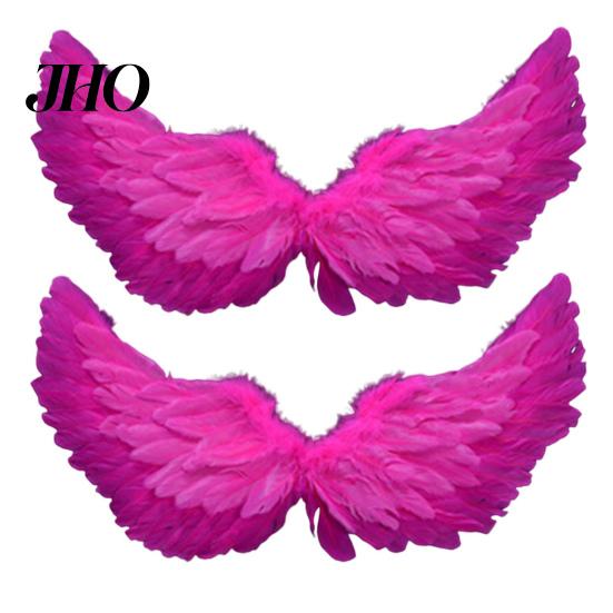 Adjustable Angel Wing Straps 2Pcs Feather Wings for Women Girls Fairy Costume Compact with Elastic Halloween Cosplay Party Stage Performance