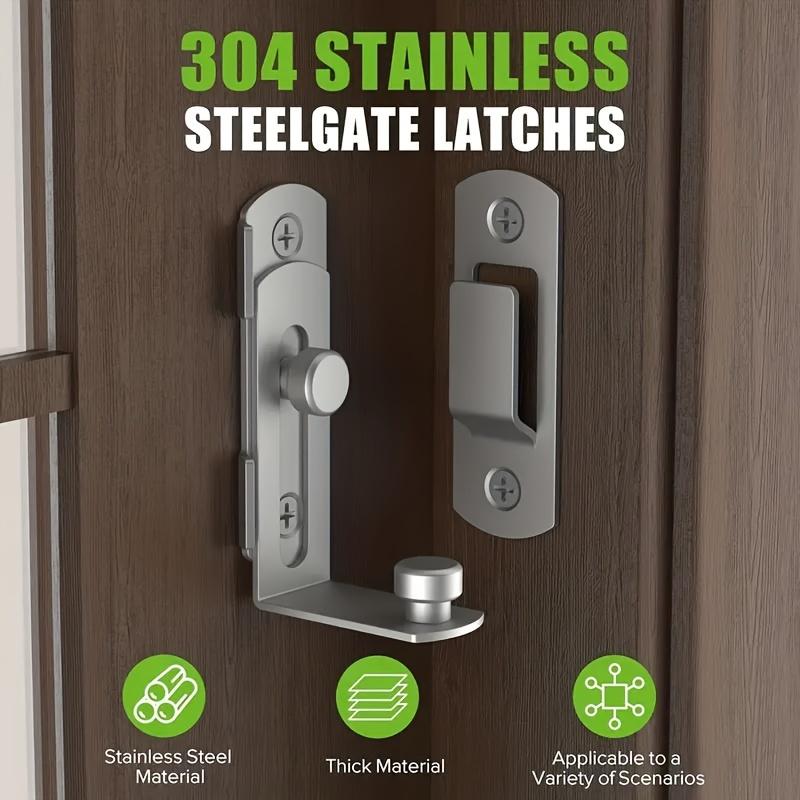 1ks Odolný 90stupňový zámek dveří - Odolný proti povětrnostním vlivům, Bezpečný pro domácí použití, Ideální pro vrata stodoly a dvířka skříněk