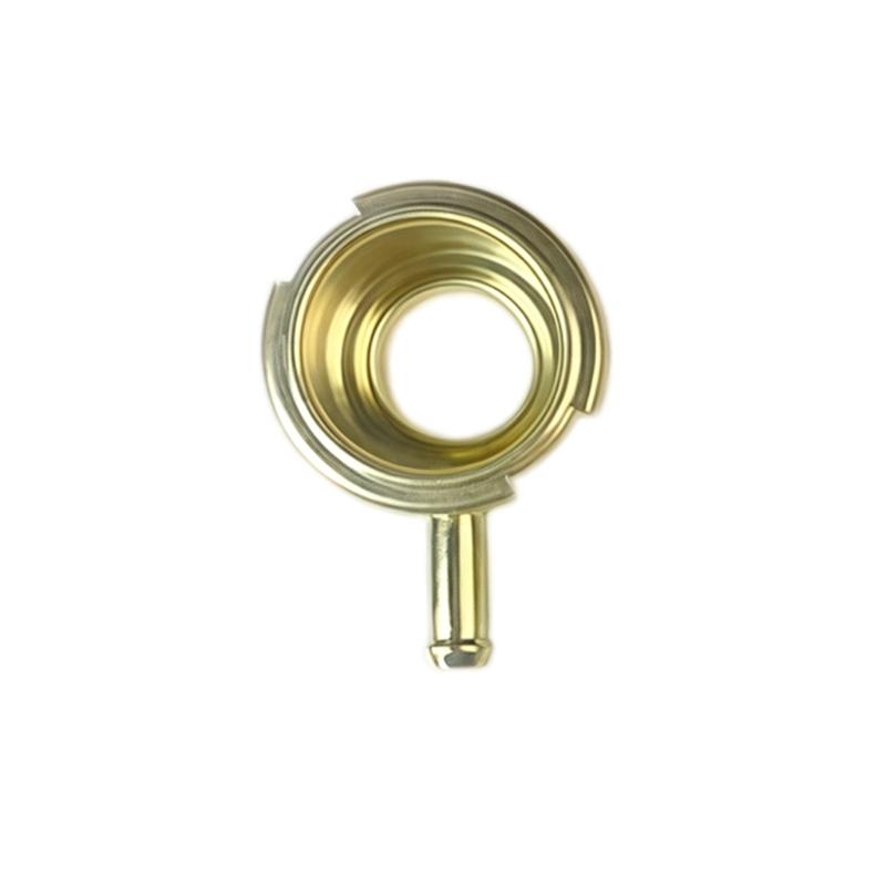 Automotive Cooling System Filler Neck Component with Round Opening and Side Outlet Tube for Radiator Repair Tasks