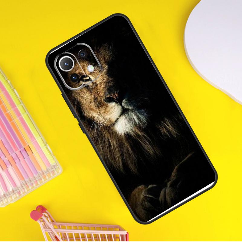 King Of The Jungle Lion Cover For Xiaomi 14 13 Ultra 11T 12T 13T 14T Pro POCO X7 Pro X3 X5 F3 F5 F6 M6 X6 Pro Case