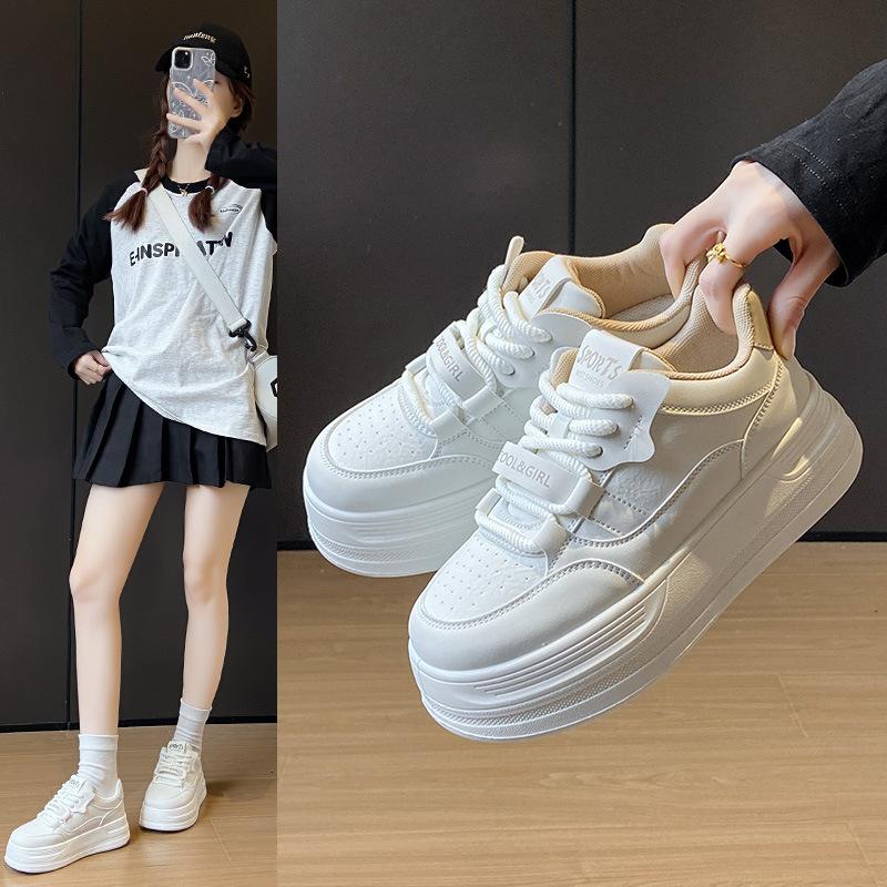 2025 little white shoes women's spring new Korean version ins female students leisure sports versatile board shoes street auction Y8625