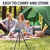 New Portable Picnic Camping Table Adjustable Small Round Table Outdoor Aluminum Alloy Folding Table Lightweight Coffee Table