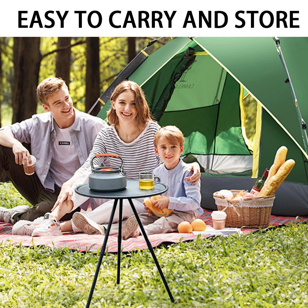 New Portable Picnic Camping Table Adjustable Small Round Table Outdoor Aluminum Alloy Folding Table Lightweight Coffee Table
