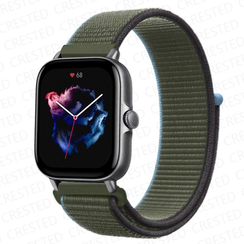 20mm 22mm Watch Band For Amazfit GTS/2/2e/4/3/mini GTR 4/2/3/Pro 47mm stratos 3 Nylon Bracelet pulseira correa Amazfit bip strap