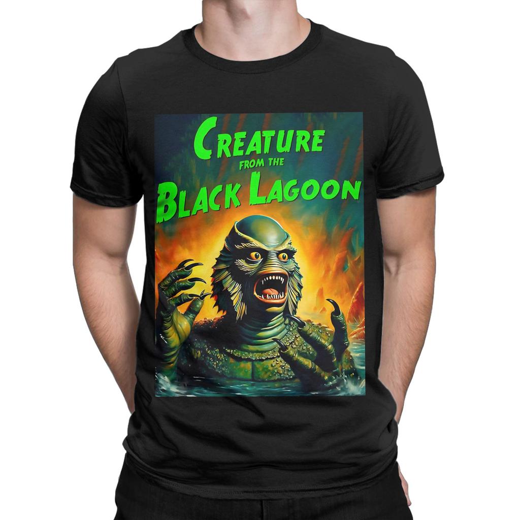 Kreatur aus dem Schwarzen Lagun 6 Logo Lustig 100% Baumwolle T-Shirt Kreatur aus dem Schwarzen Lagoo