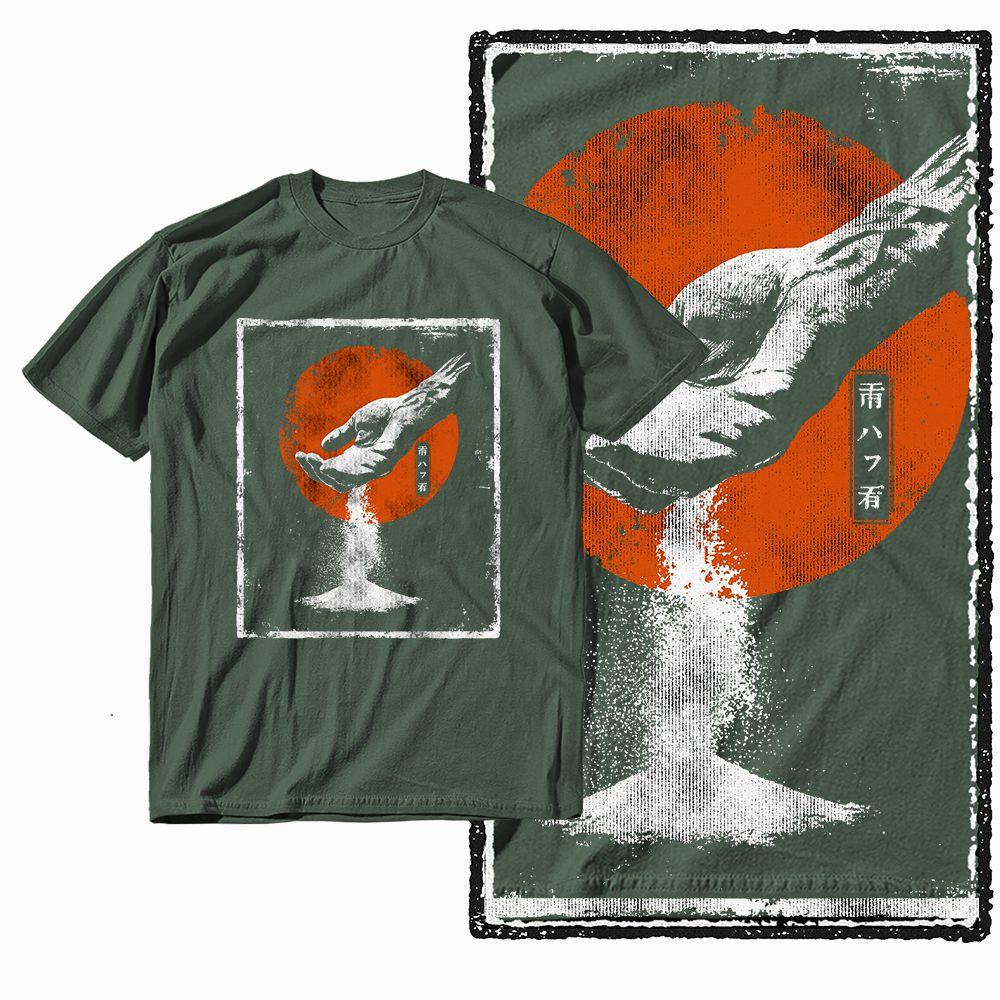 G28 Army Green Cotton Cool Dragon Graphic Men T-shirt | Streetwear Big Size Vintage O-neck Men's Tee Tshirt