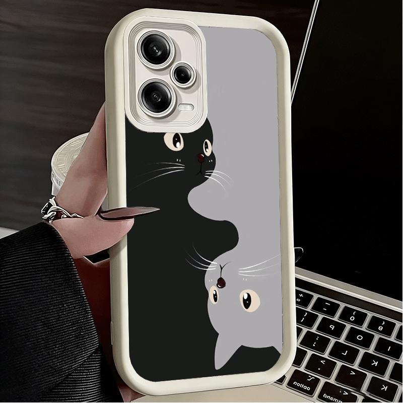 Phone Case for Xiaomi Redmi Note 15 14 13 Pro Plus Black Cat Cartoon Cute Shell 12S 11 11S 11T 5G 14S Soft Silicone Funda
