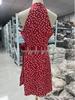 2025 Summer Floral Ruffle Halter Dress for Women - Sleeveless with Zipper
