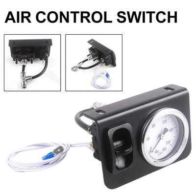 Interruptor de Controle de Ar Válvula Manual com Manômetro de 200PSI para Assento de Caminhão e Suspensão a Ar P6U0