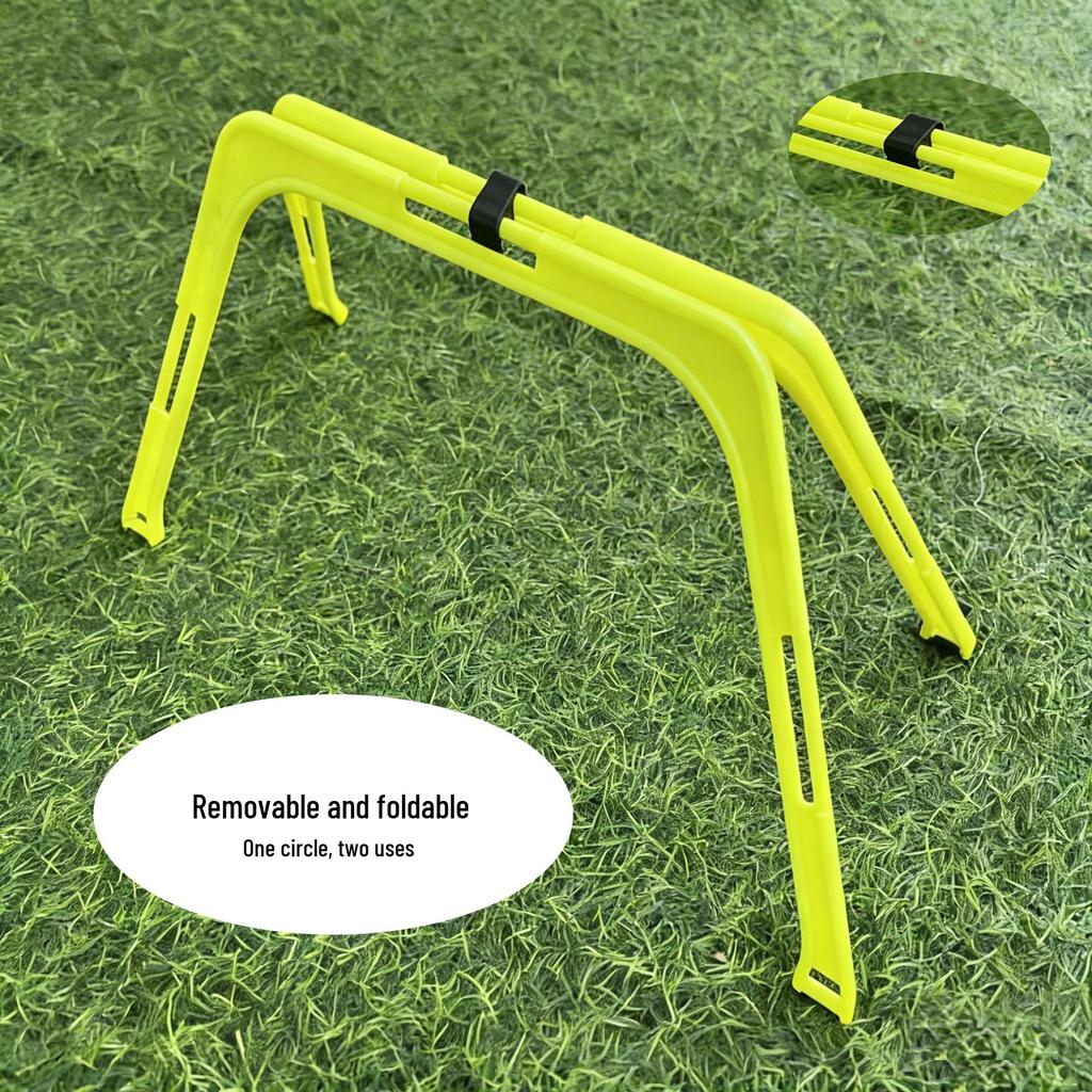 Dual-Use Detachable Agility Ring & Hurdle Stand for Football Training