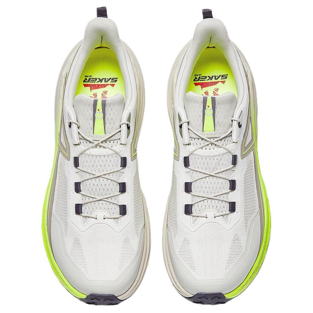 Anta Peregrine Falcon 3 Slip Resistant Abrasion Resistant Low Top Casual Running Shoes Men's White Gray Cyan 112625507A-1